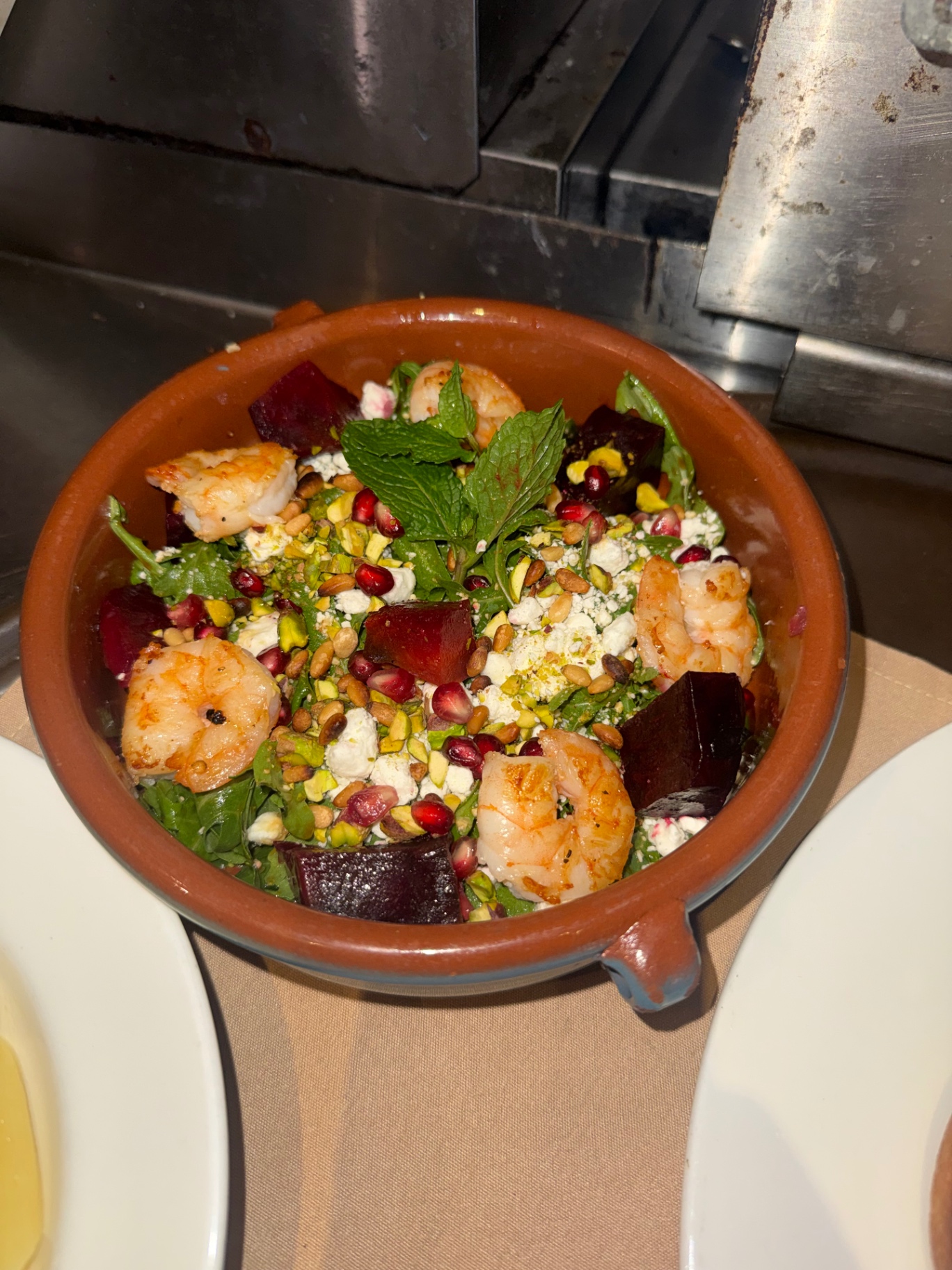 Shrimp & beet salad