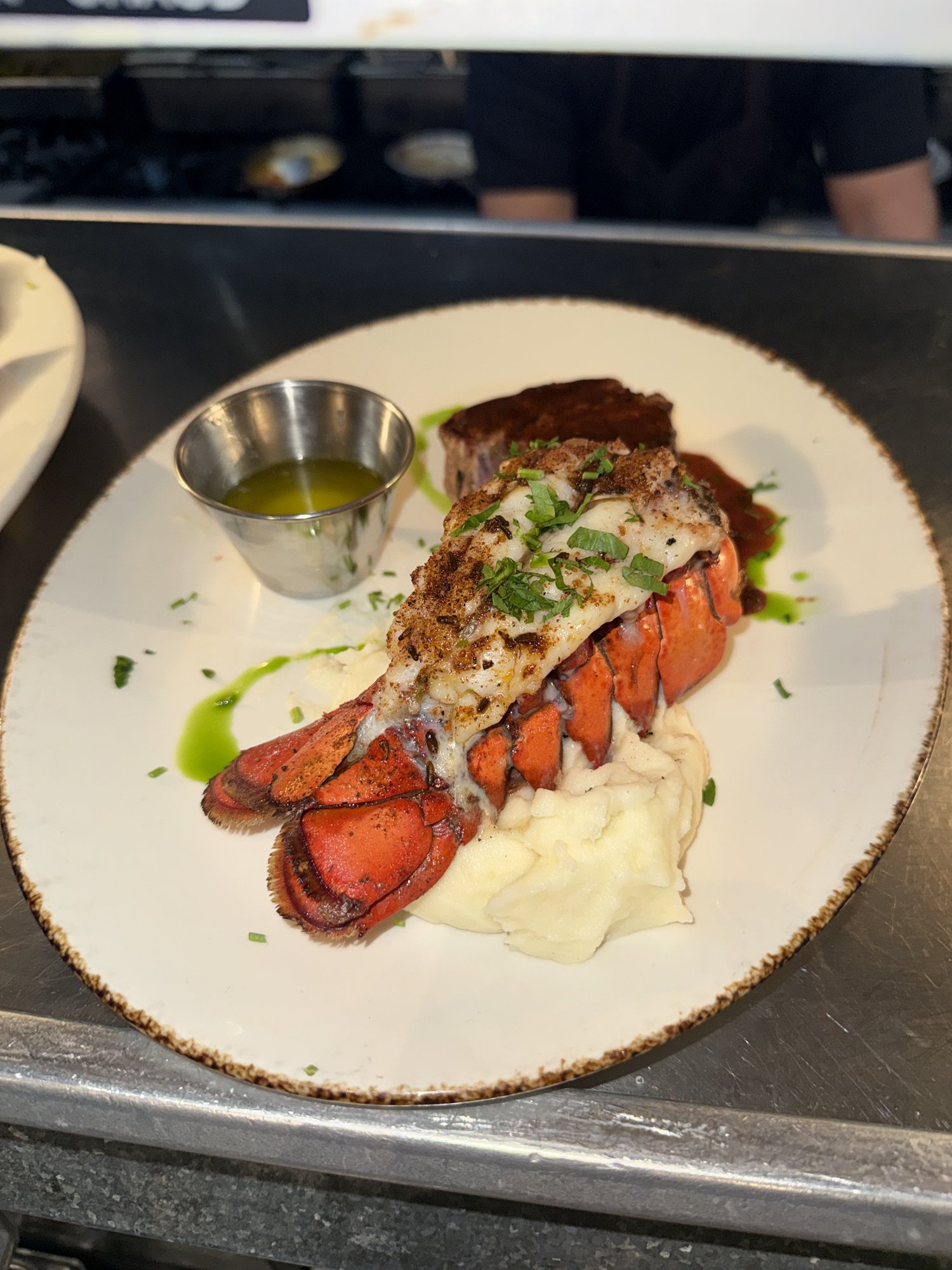 Surf & turf — filet and lobster tail