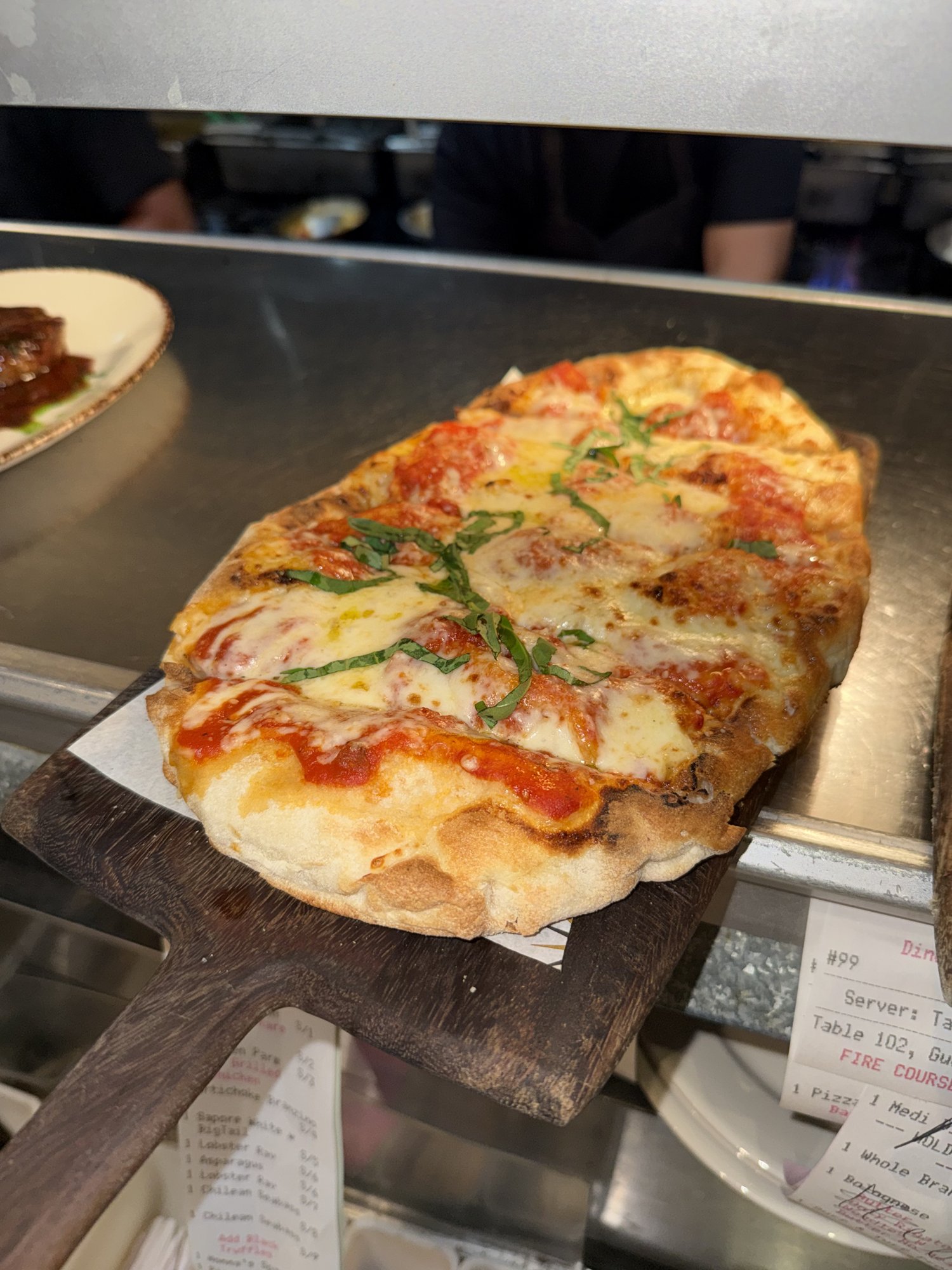 Classic Margherita pizza